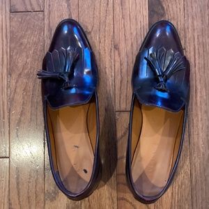 Sz 8 Everlane Burgundy Tassel Loafers